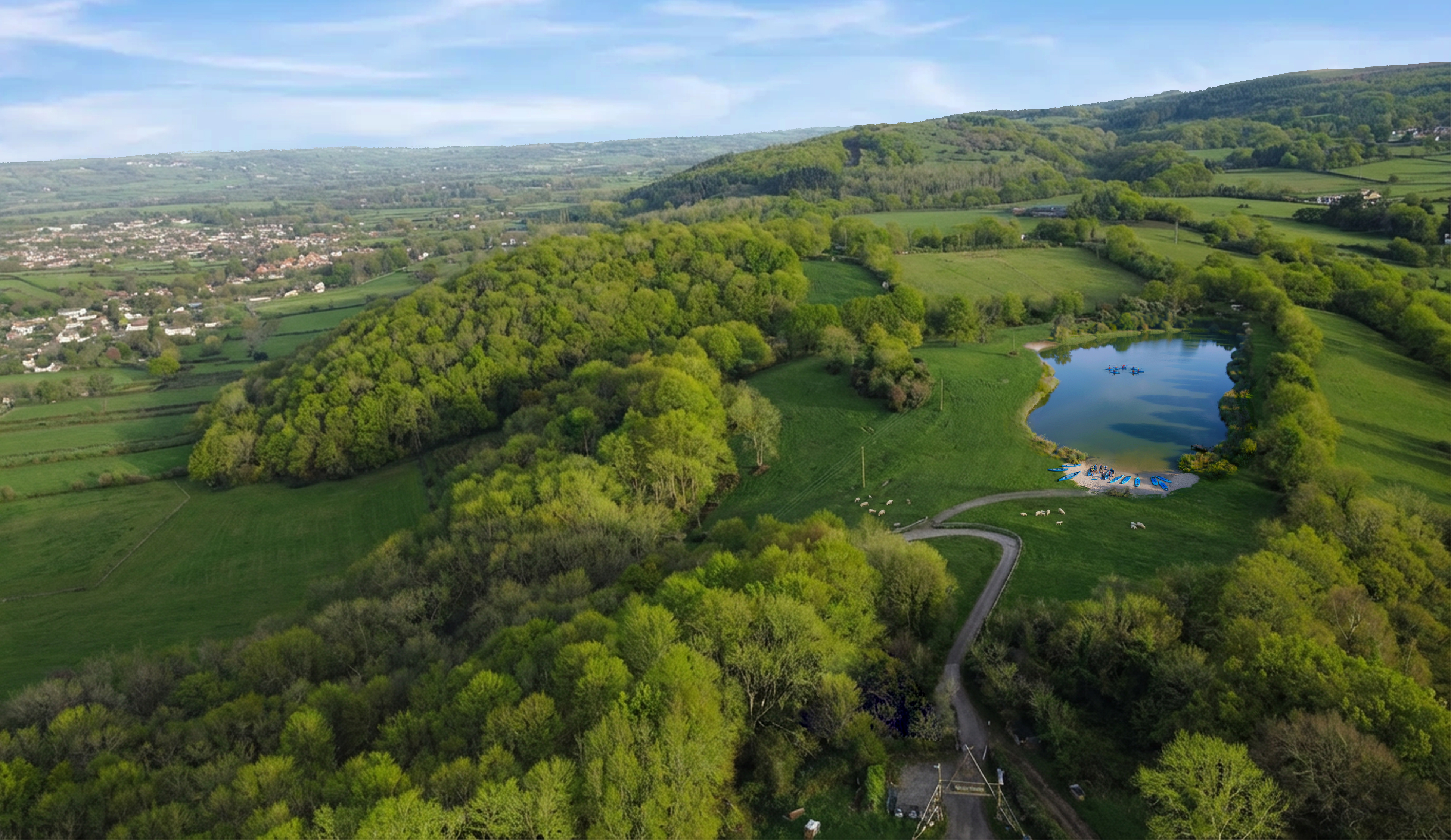 Mendip Lake in the daytime